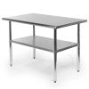 Heavy Duty Stainless Steel 48 x 30 inch Kitchen Restaurant Prep Work Table