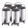 SOGA 6X 12L Portable Insulated Cold/Heat Coffee Tea Beer Barrel Brew Pot With Dispenser