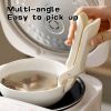 Anti-scalding Silicone Non-slip Take Bowl Clip Hot Plate Gripper, Stainless Steel Pot Clip Pan Gripper, Durable Bowl Holder Tongs Plate Retriever