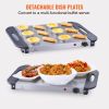 VEVOR Electric Buffet Server & Food Warmer, 14" x 14" Portable Stainless Steel Chafing Dish Set with Temp Control & Oven-Safe Pan