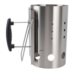 Chimney Starter Stainless Steel Portable Efficient Charcoal Starter Barrel for Barbecue Camping Picnic