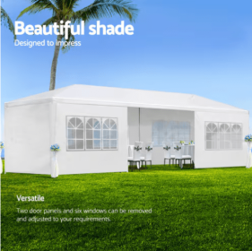 Weatherproof Party Tents (Color: White)