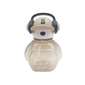 BSB-517 Headset Bear Water Cup Tumbler (Color: Brown)