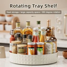 A Versatile Rotating Seasoning Rack In The Corner Of The Kitchen Countertop Can Be Used To Store Bottled Oils, Salts, Sauces And Vinegars. (Color: White)