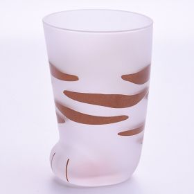 Creative Cute Cat Paws Glass Tiger Paws Mug Office Coffee Mug Tumbler Personality Breakfast Milk Porcelain Cup Gift (Option: Tabby)