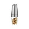 Gravity Induction Electric Pepper Grinder Automatic Sea Salt Pepper Grinder Stainless Steel Mill With Adjustable Thickness