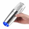 Gravity Induction Electric Pepper Grinder Automatic Sea Salt Pepper Grinder Stainless Steel Mill With Adjustable Thickness