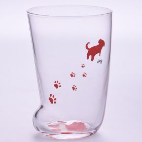 Creative Cute Cat Paws Glass Tiger Paws Mug Office Coffee Mug Tumbler Personality Breakfast Milk Porcelain Cup Gift (Option: Dog)